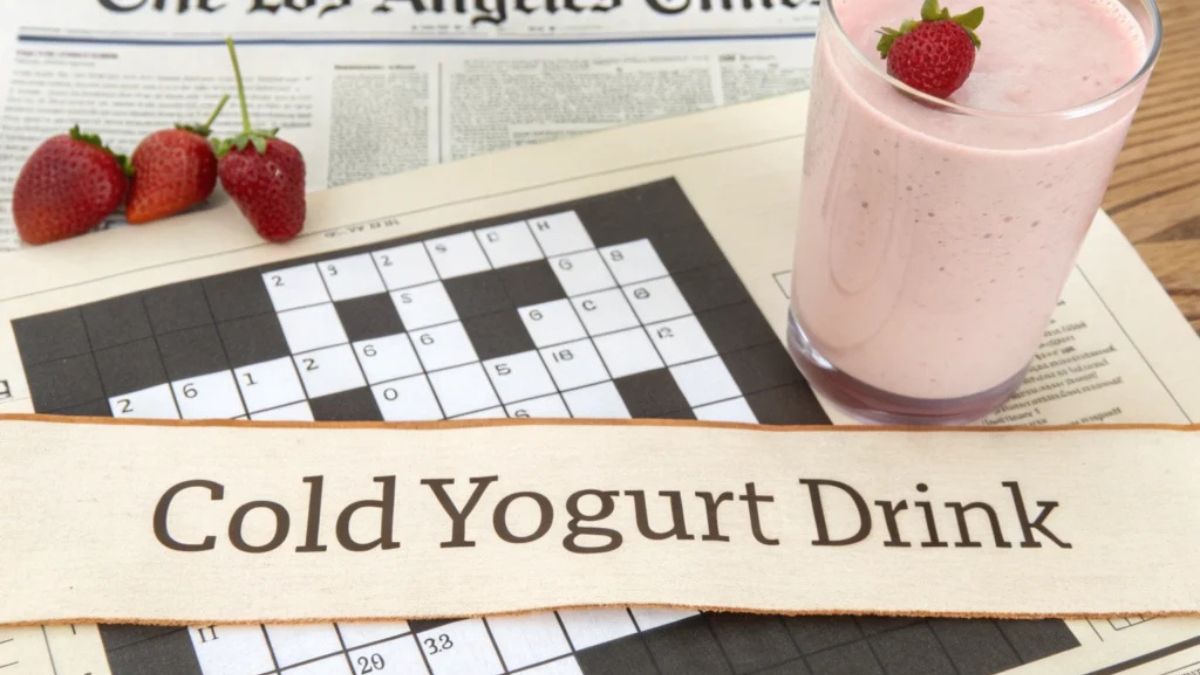 cold yogurt drink crossword