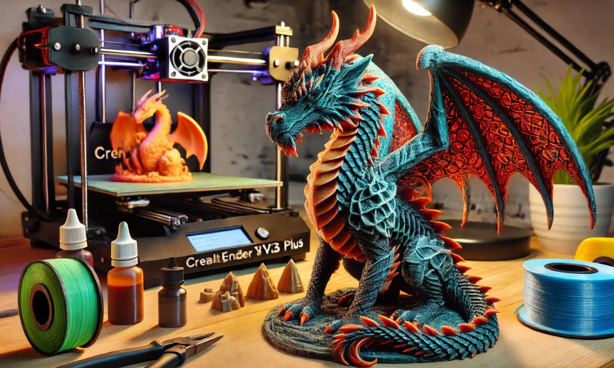 3D printed dragon