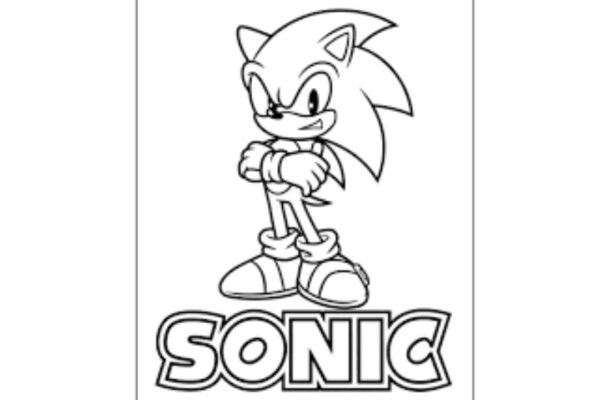 sonic coloring pages